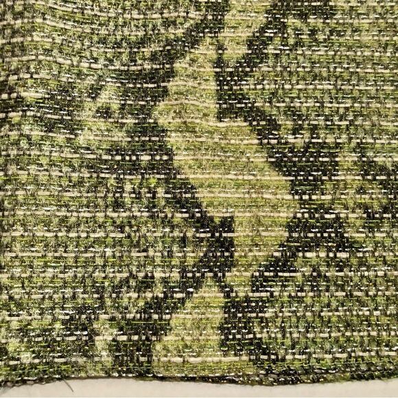 JO NO FUI Twiddled Metallic Green Skirt (40) - Picture 3 of 7